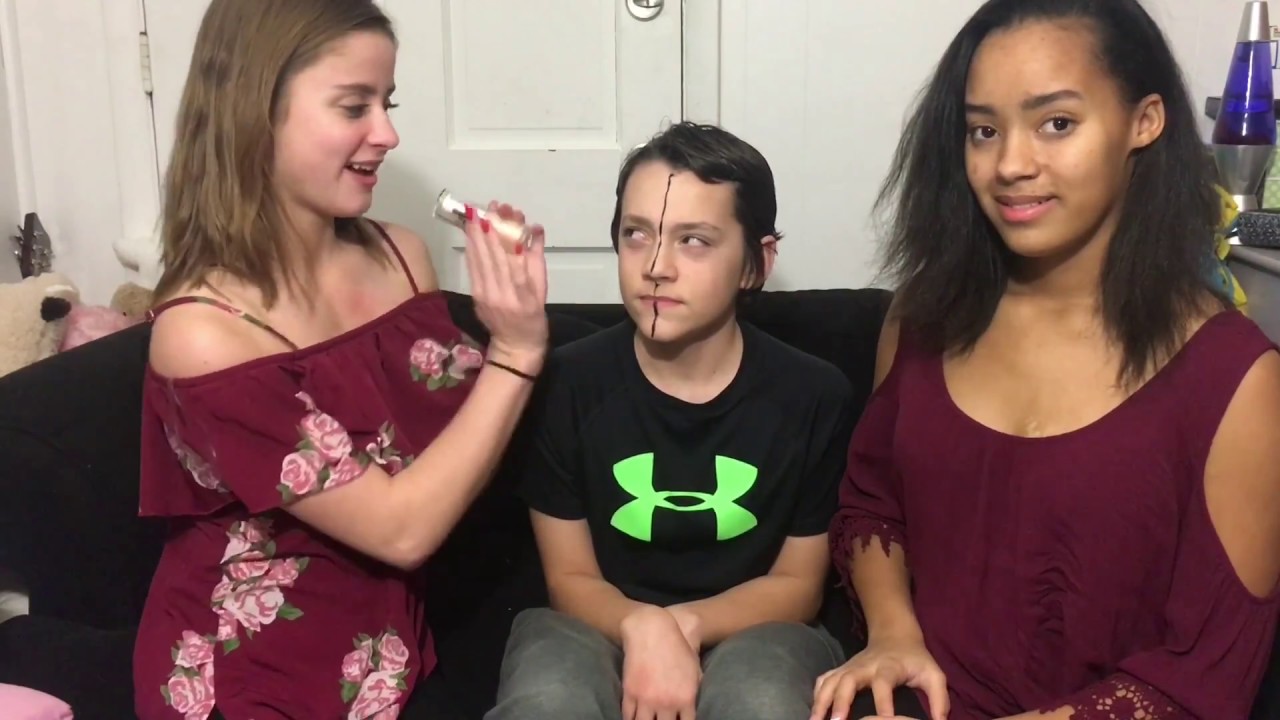 DOING MY BROTHERS MAKEUP