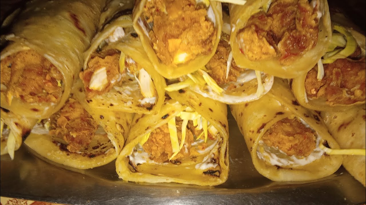 Zinger paratha roll  with sauce #Cooking #paratharoll #youtube 