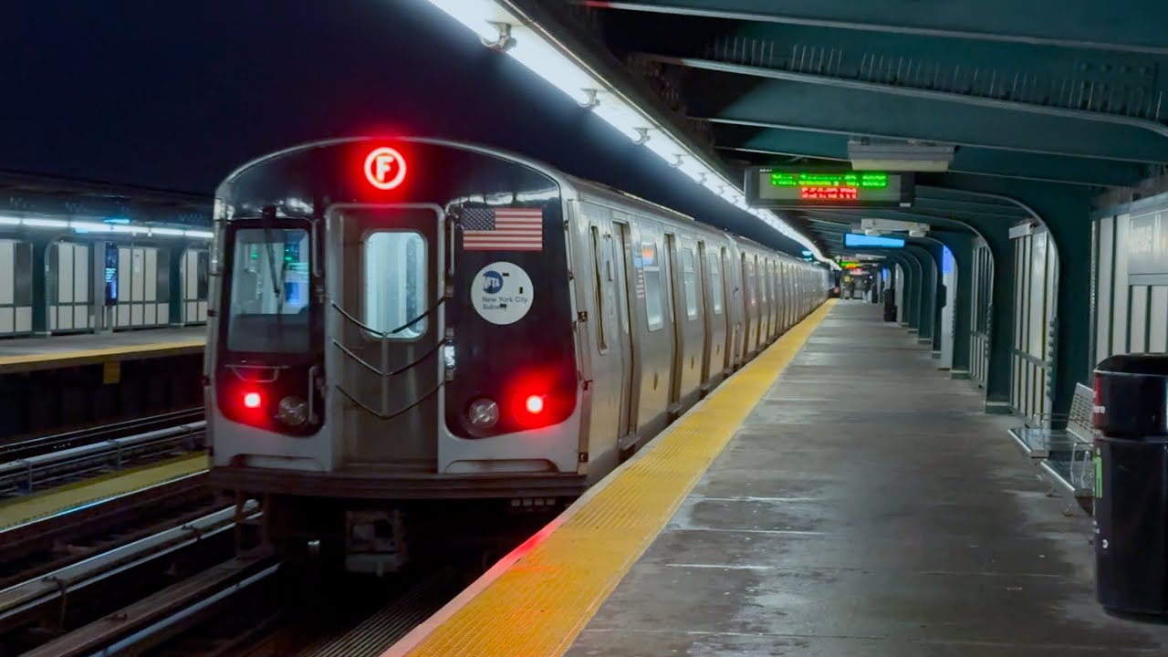 R160/R179 F Trains at Avenue N with Automatic Train Operation