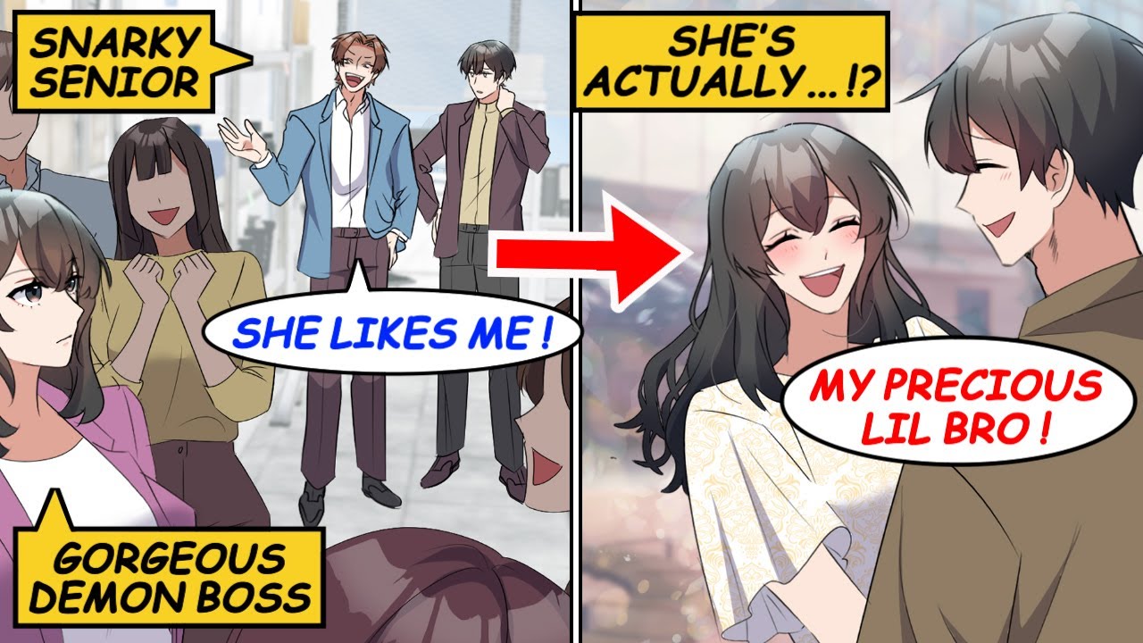 My snarky coworker thinks the gorgeous demon boss likes him… but she’s actually my sister!? [Manga]