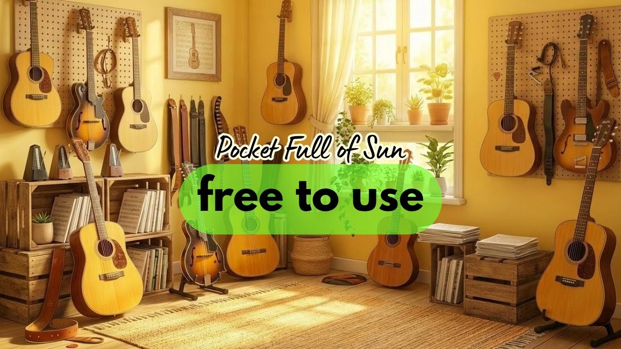 acoustic BGM ✅ | for daily vlogs & lifestyle  (no copyright) | Pocket Full of Sun 🎸