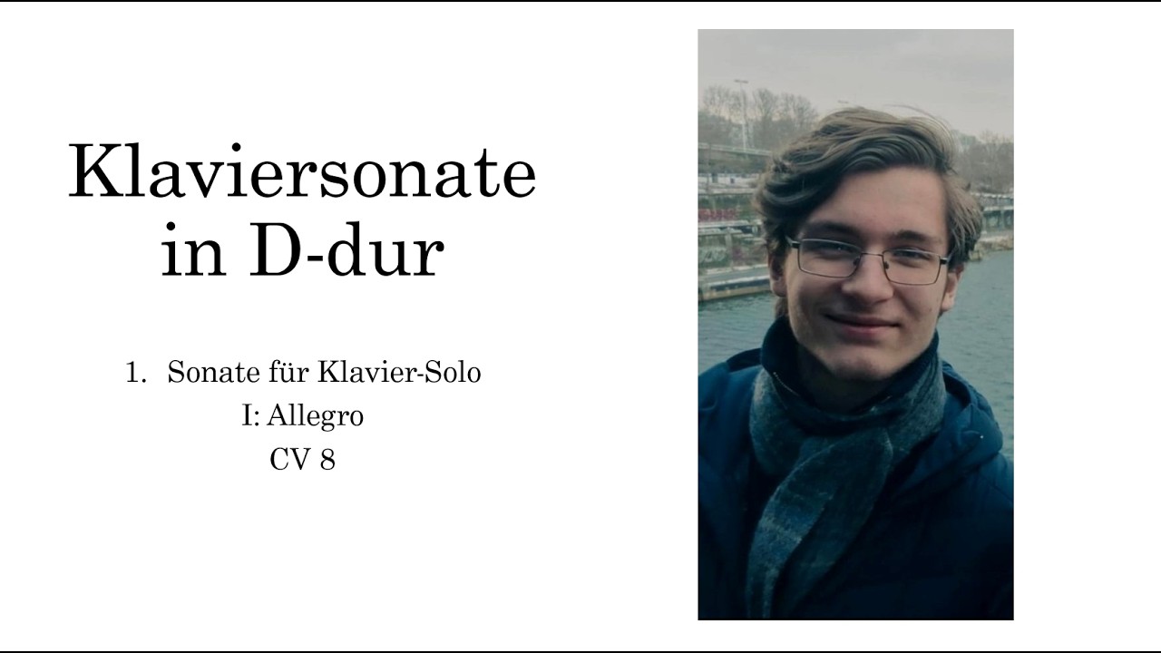 CAVKIC Anes - I: Allegro aus der Klaviersonate in D-dur, CV 8