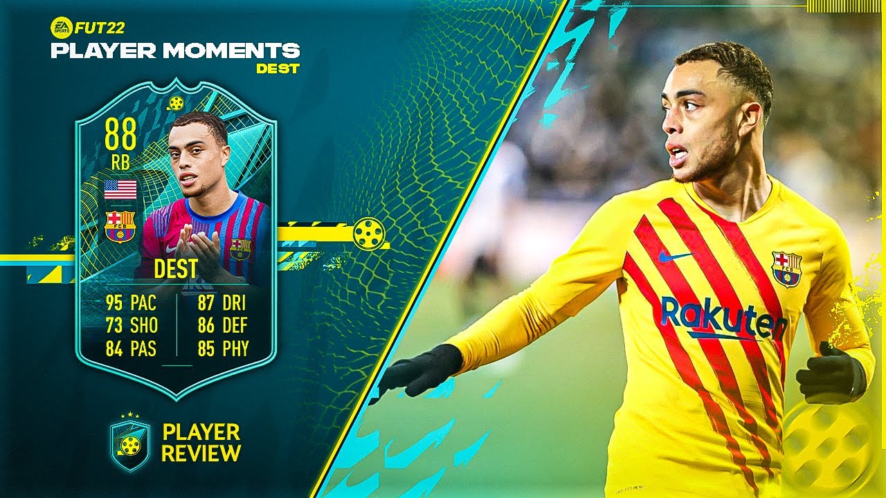 BEST NON TOTY FULL BACK?! 88 PLAYER MOMENTS SERGINO DEST PLAYER REVIEW - FIFA 22 ULTIMATE TEAM