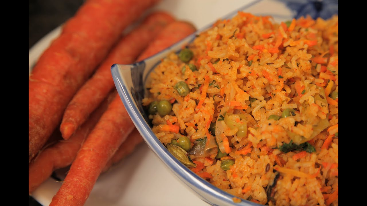 Carrot And Peas Pulao (Rice) By Seema