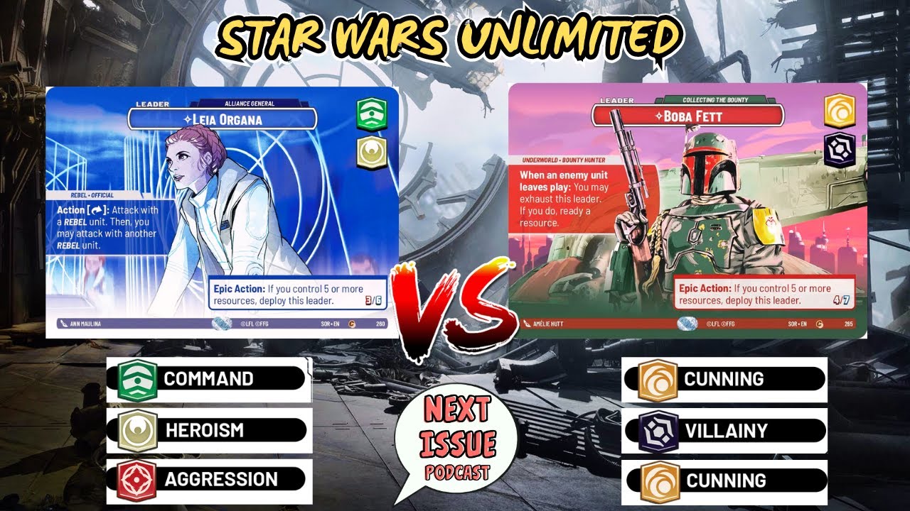 LEIA ORGANA Aggression v BOBA FETT Cunning |  STAR WARS UNLIMITED | Weekly Play