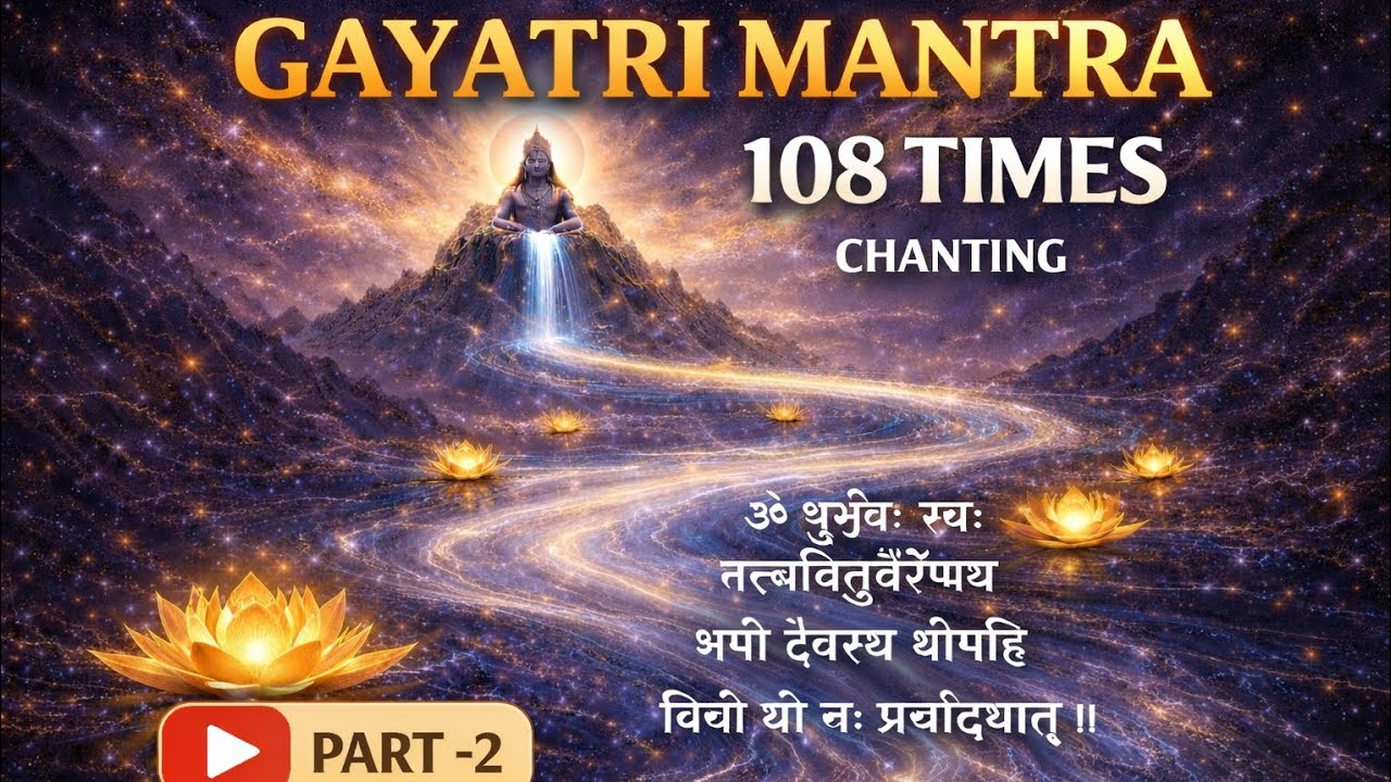 गायत्री मंत्र १०८ बार | Gayatri Mantra 108 Times | सुबह की शक्ति और मन की शांति | part 2