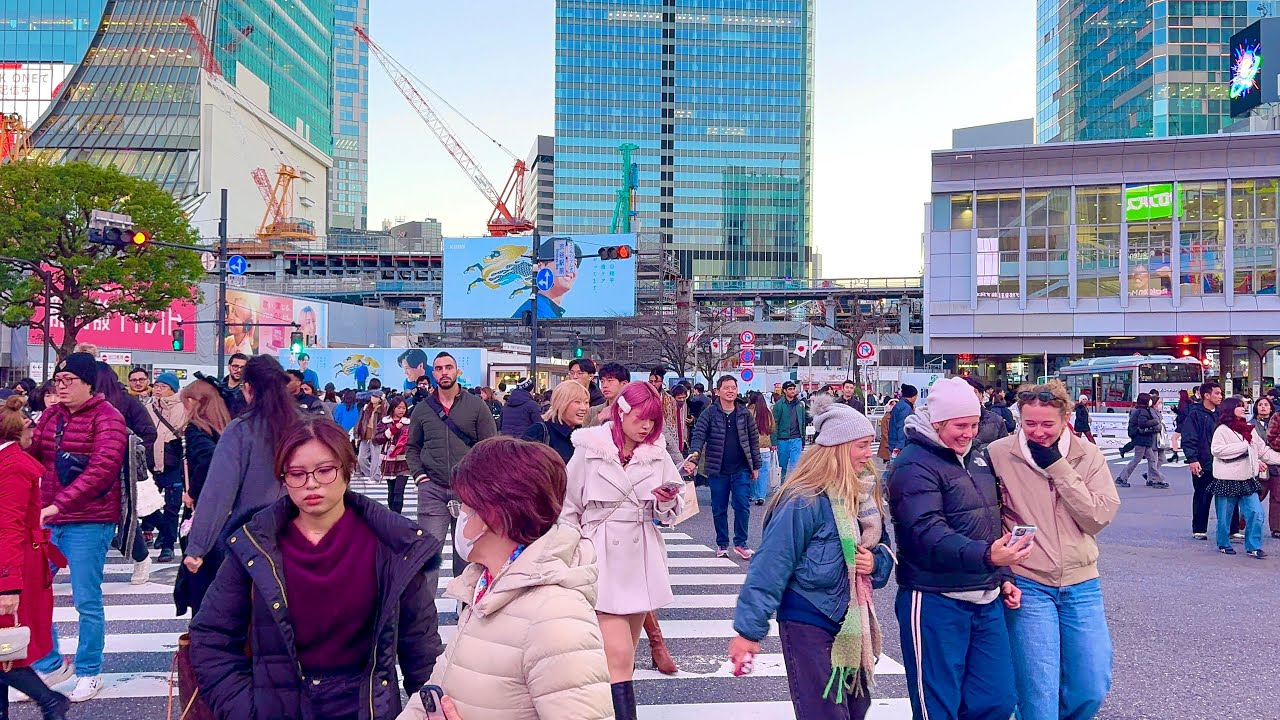 Amazing Shibuya evening walking tour. Tokyo, Japan. 2026 