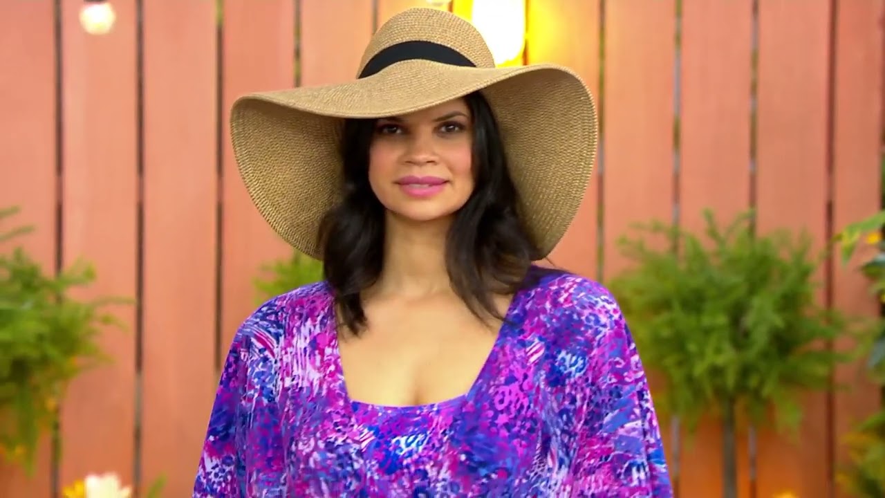 Belle Beach by Kim Gravel Tie Front Cover-Up on QVC