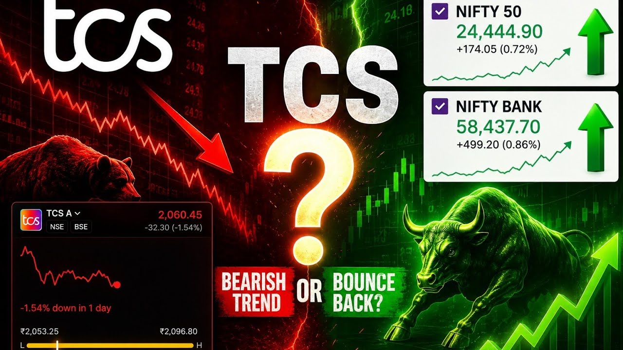 TCS Down Despite Market Rally! 📉