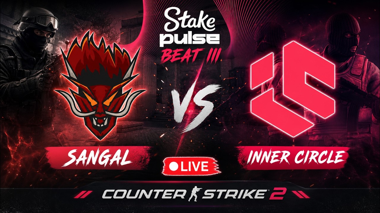 Sangal vs Inner Circle | Live | Counter-Strike 2 | Stake Pulse Beat Ill