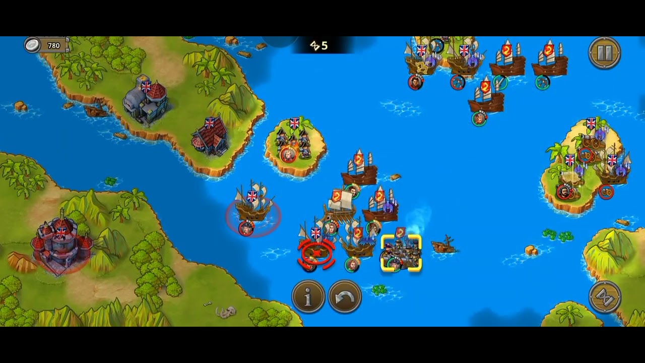 European War 5 Discovery Age Invincible fleet