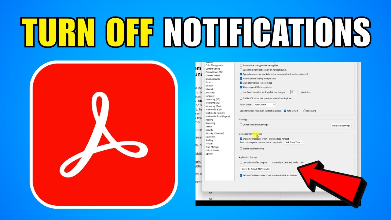How To Turn Off Notifications In Adobe Acrobat (2026) (New Update)