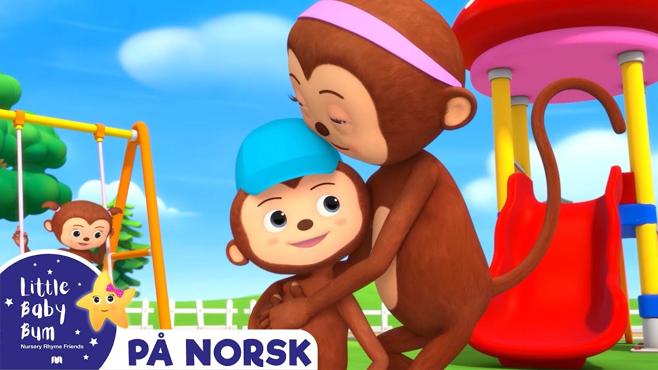 Fem apekatter | Little Baby Bum Norsk | Babysanger