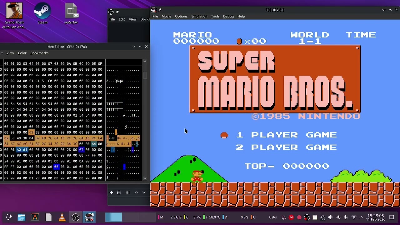 Flipping memory - super Mario Bros 