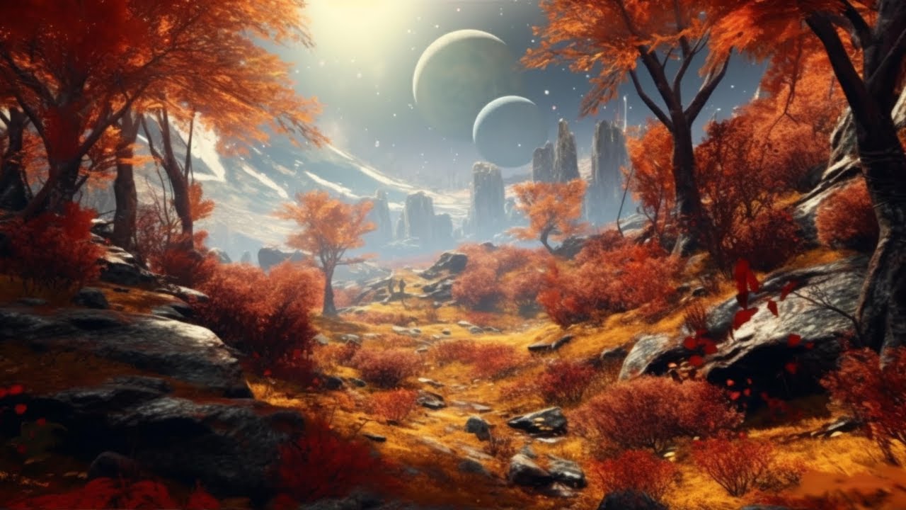 Autumn On A Distant Planet | Ethereal Space Ambient Music | Chill Calming Relaxing Study Sleep Focus
