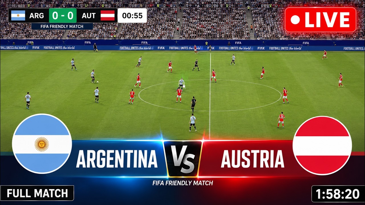 Argentina vs Austria | FIFA World Cup 2026 | Full Match Highlights | Match Simulation