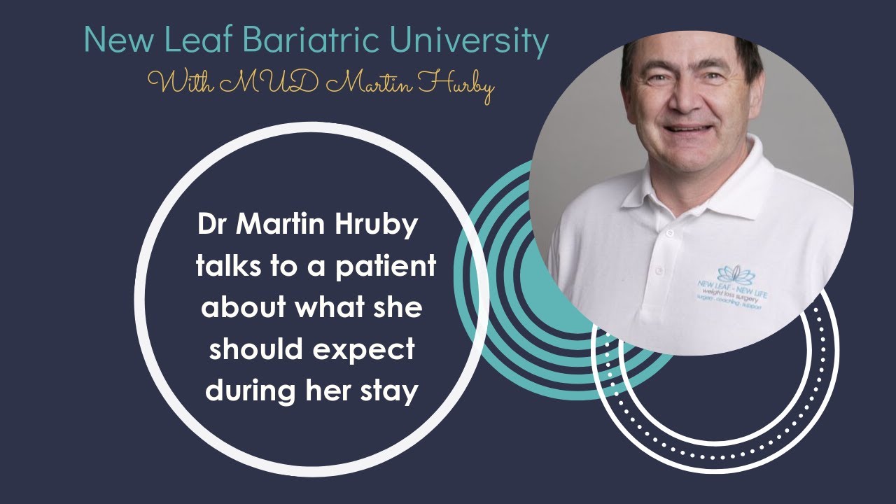 Dr Martin Hruby discussion with patient prior to gastric sleeve operation