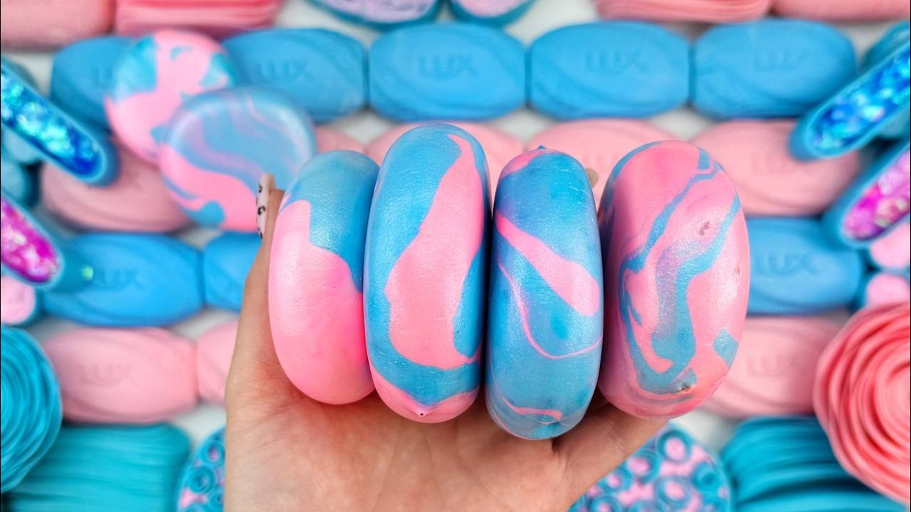 @AllaAsmr FOAM&GLITTER&STARCH★Compilation set★ASMR SOAP★Crushing soap★