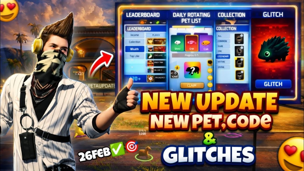 New Update ,Pets, Event&Glitchs In Steal A Pet😱🤯✅DOUBLEPET TRICK❤️‍🔥💯||#freefireindia #craflandmatch