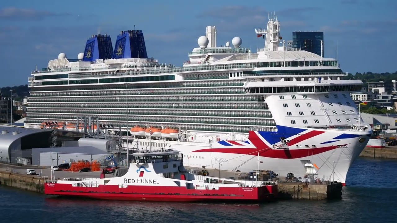 P&O Britannia Cruise Ship in Southampton UK