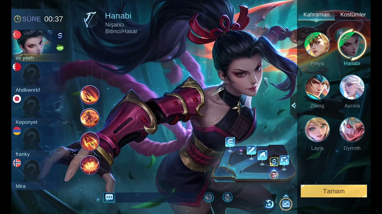 Evet arklar bugün mobile legends oynadım