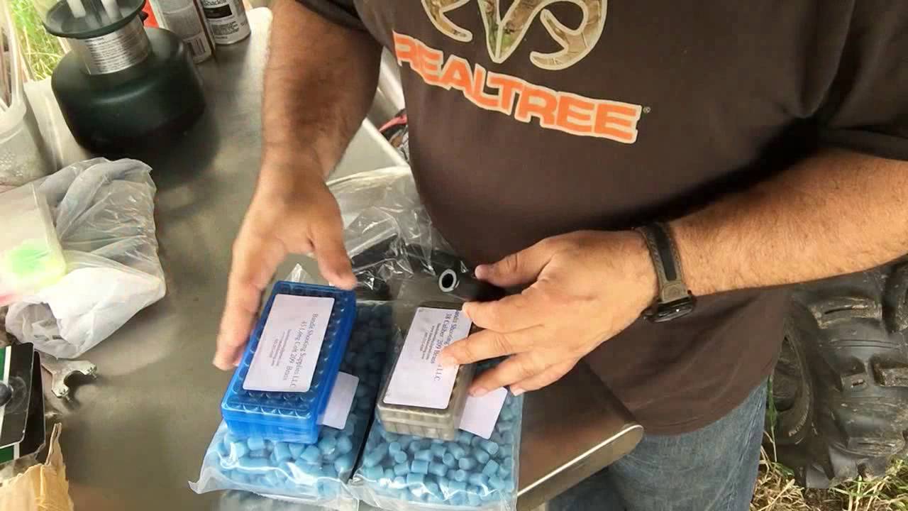 Setup to Shoot Wax Bullets for Target Shooting