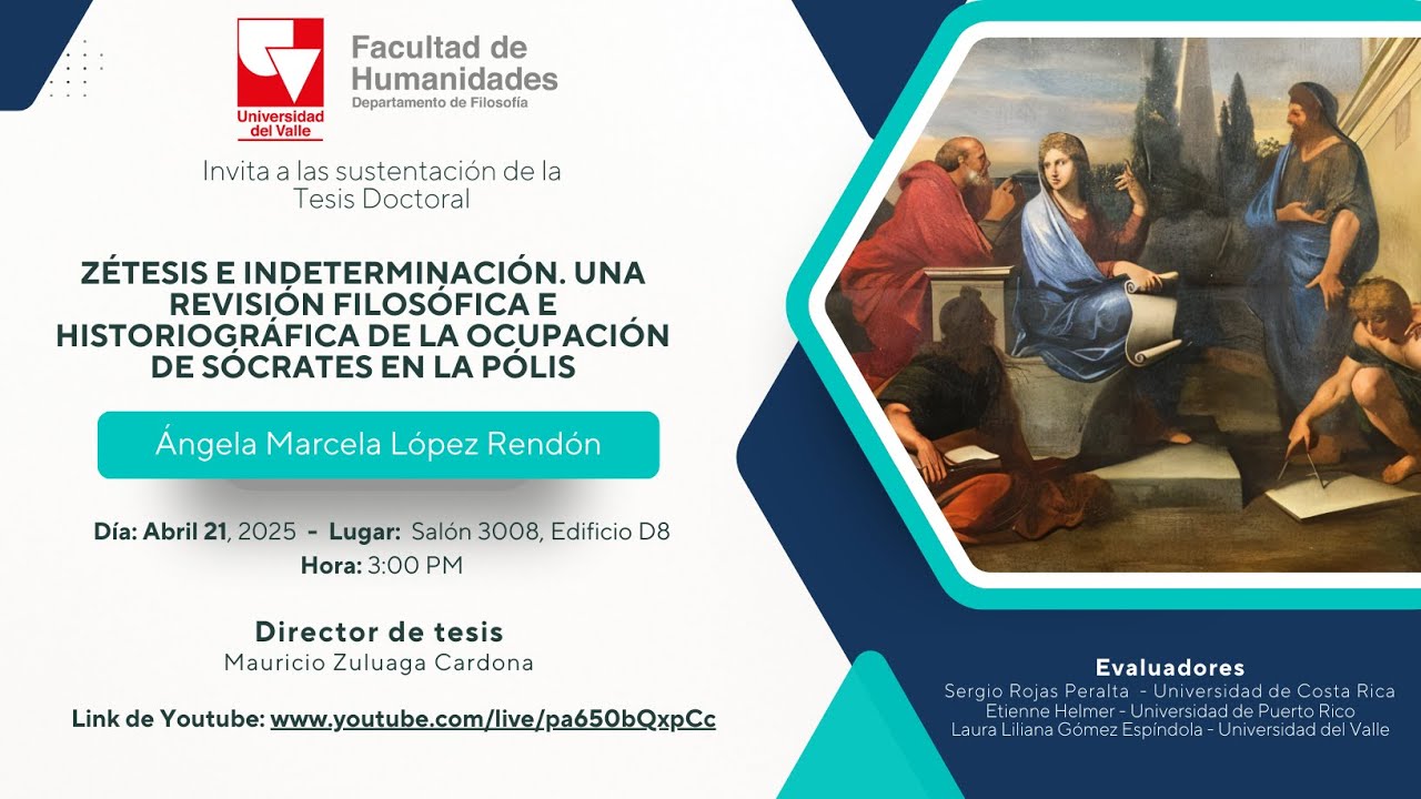 Sustentación de Tesis Doctoral de la estudiante  Ángela Marcela López Rendón