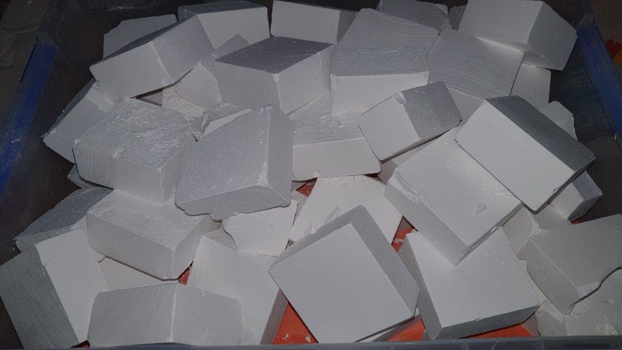 Crushing 50 Blocks of Plain Gymchalk | Youtube 1k Sub Celebration Video | ASMR