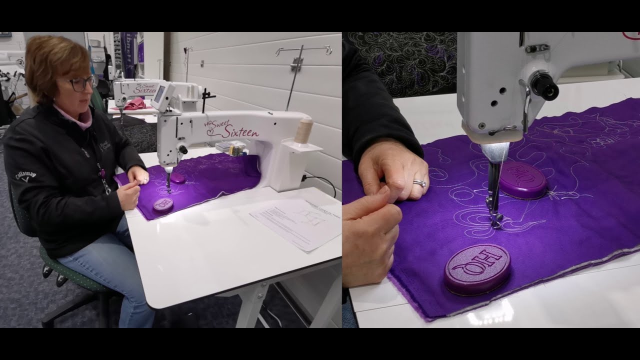 Learn how to use a Sweet Sixteen with InSight Table for stitch regulation on a sitdown longarm