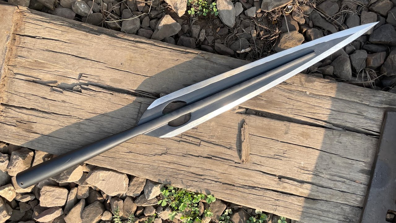Viking Spear, Hunting Spear, Hand Forged Edc Outdoor tool #edc #forgedfromiron #handmade 