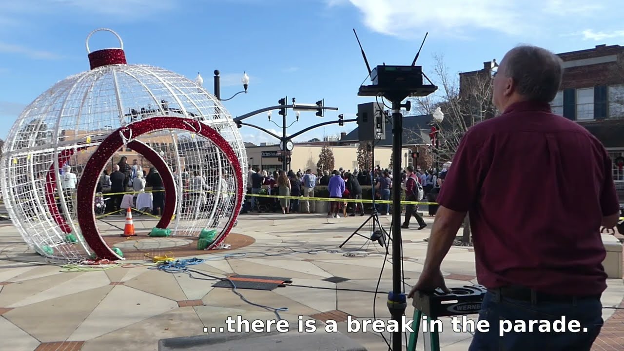 Basic sound system setup (PA) with wireless mics for a city Parade - Event Video 49