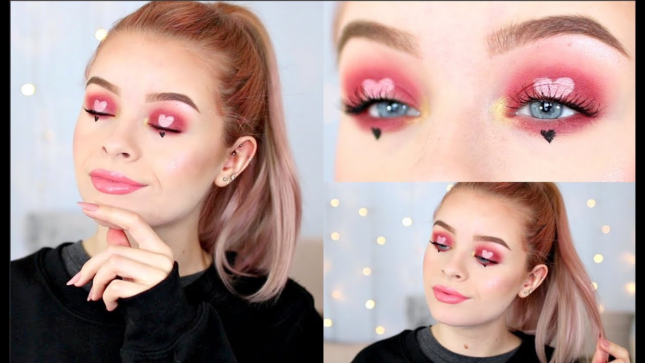 MAKEUP REVOLUTION VALENTINES HEART EYES TUTORIAL