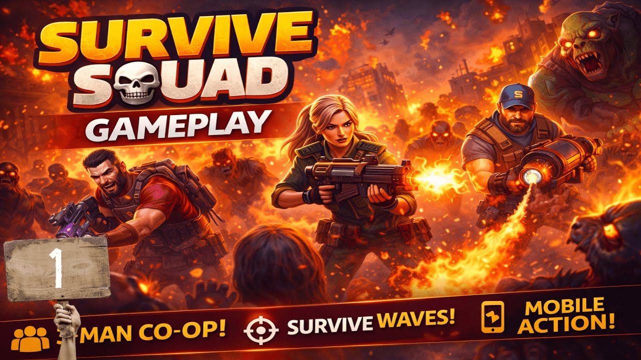 Survive Squad Gameplay – INSANE Survival Waves! | Mobile Action Shooting Game