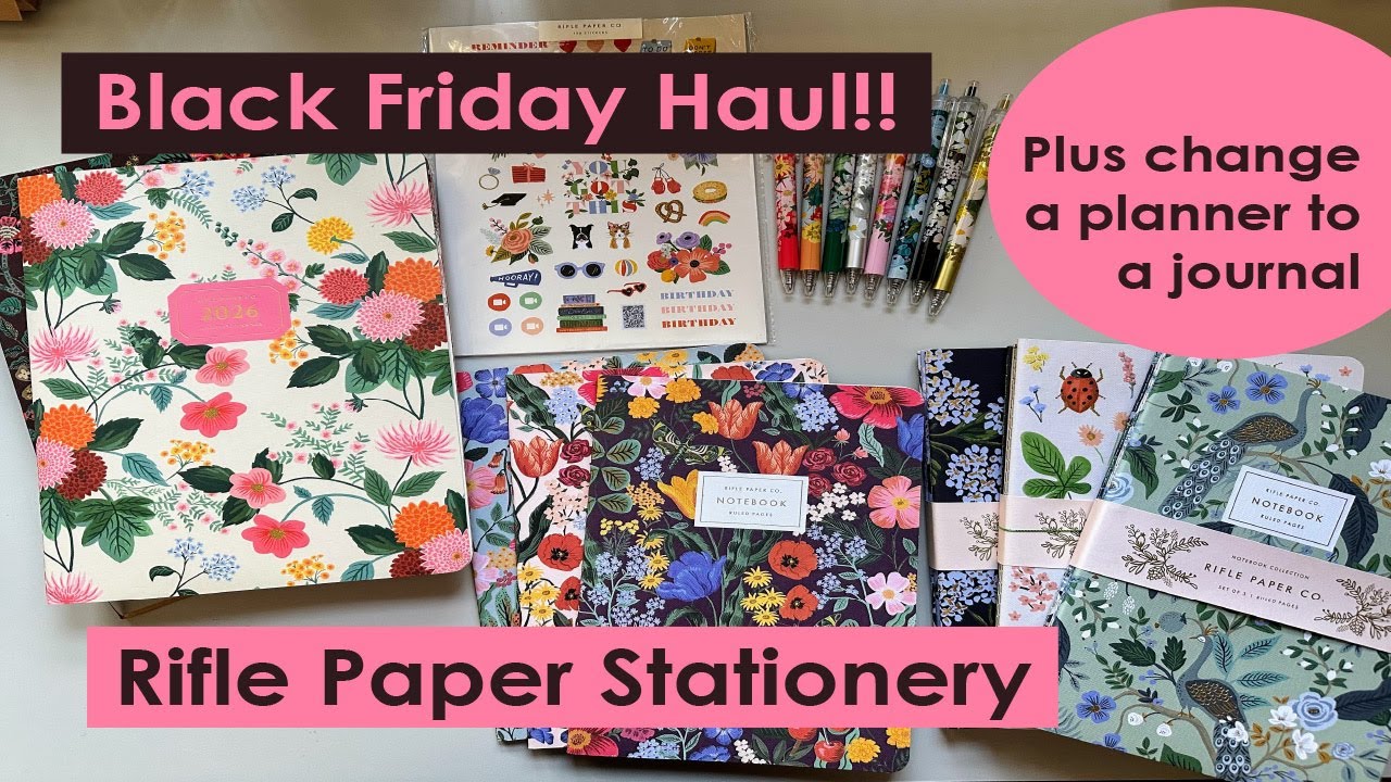 Rifle Paper Black Friday Haul for Stationery and Alternative Method on Bookbinding