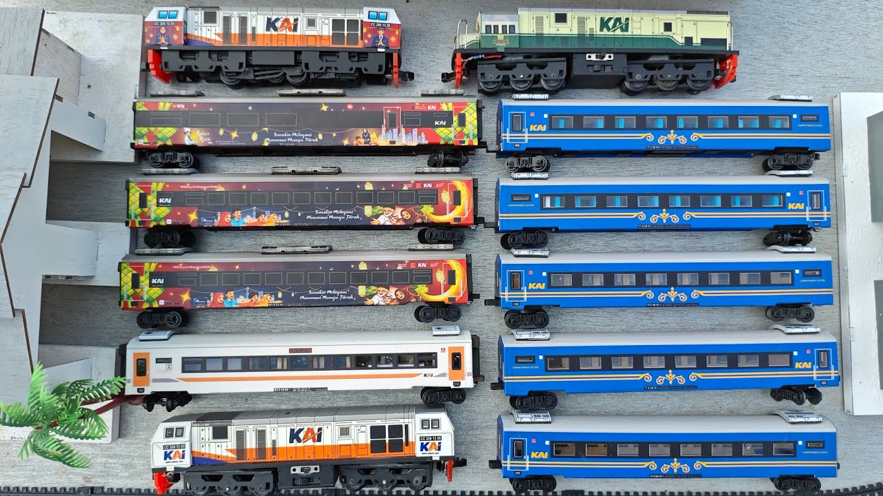 Mulung mainan kereta api indonesia,merakit diorama dadakan, anjlok lagi duh☹️☹️☹️