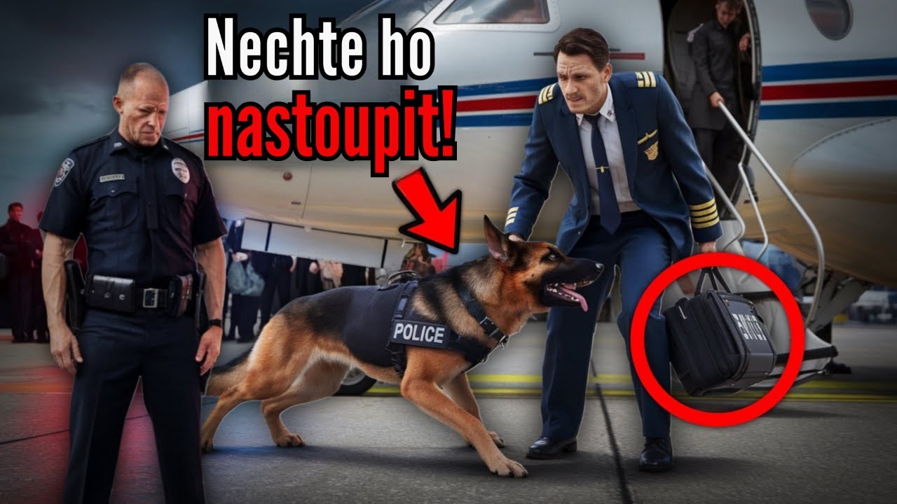 Policejní pes odmítl pustit pilota na palubu — to, co našli, všechny šokovalo.