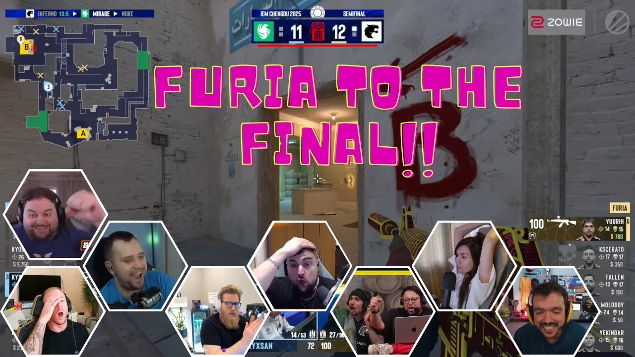 STREAMERS REACT TO FALCONS ELIMINATION | FINAL MOMENTS | CS2