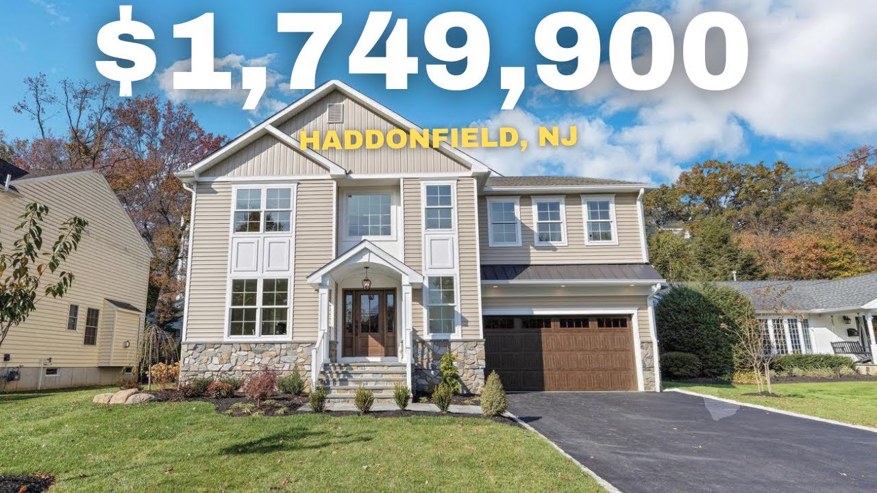 $1.74M New Jersey Home Tour! | Haddonfield, NJ | 5 Beds 4.5 Baths | 5,218 sqft