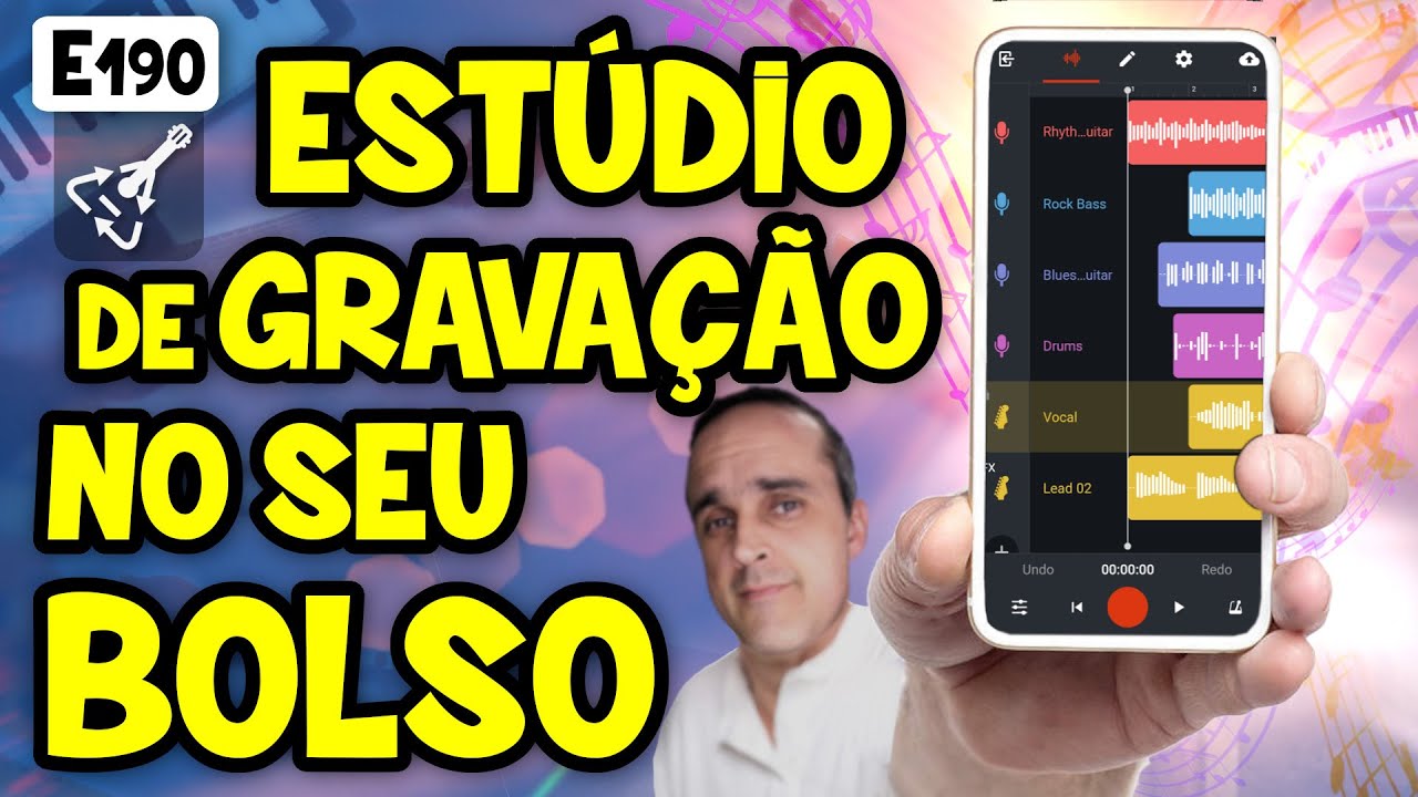 🔥 Aplicativo de estúdio de gravação multipistas gratuito no Android! Bandlab (E191)