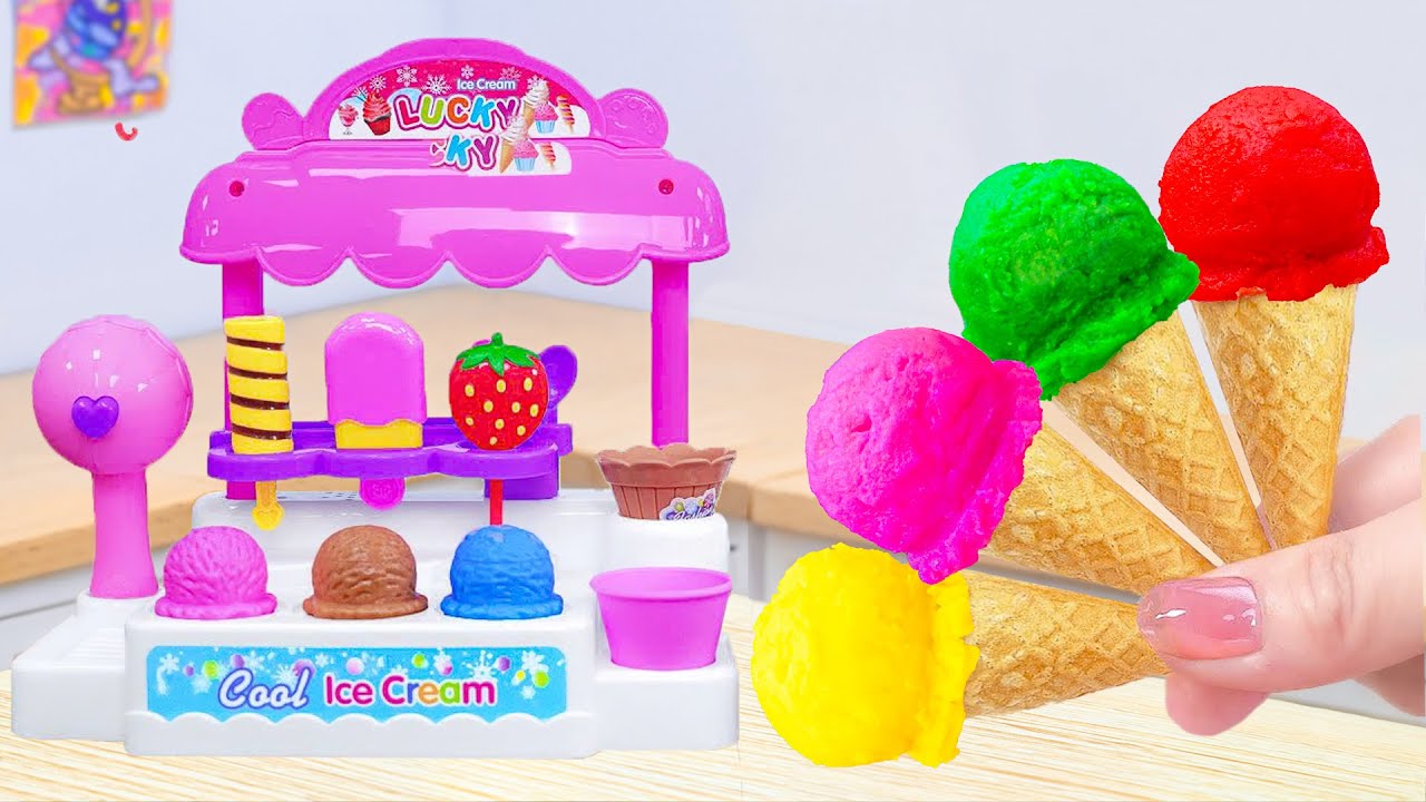 Mini Rainbow Ice Cream Recipes 🌈 Rainbow Cone Ice Cream Decorating Ideas By Sara Mini Cake