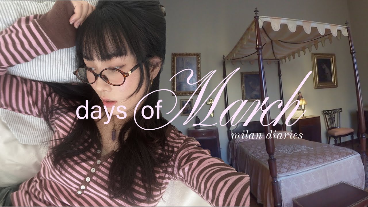 cozy days of march 🦢 soaking in the sun & studying (milan diaries)
