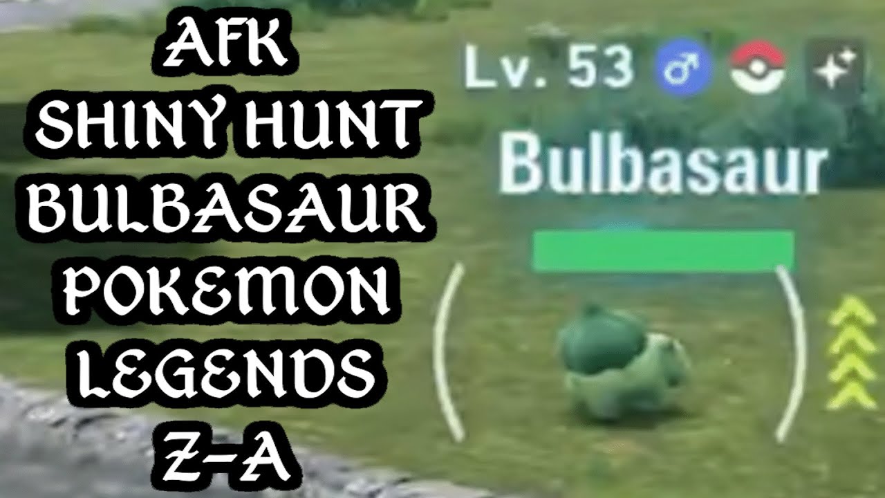 AFK Shiny Bulbasaur Pokemon Legends Z-A