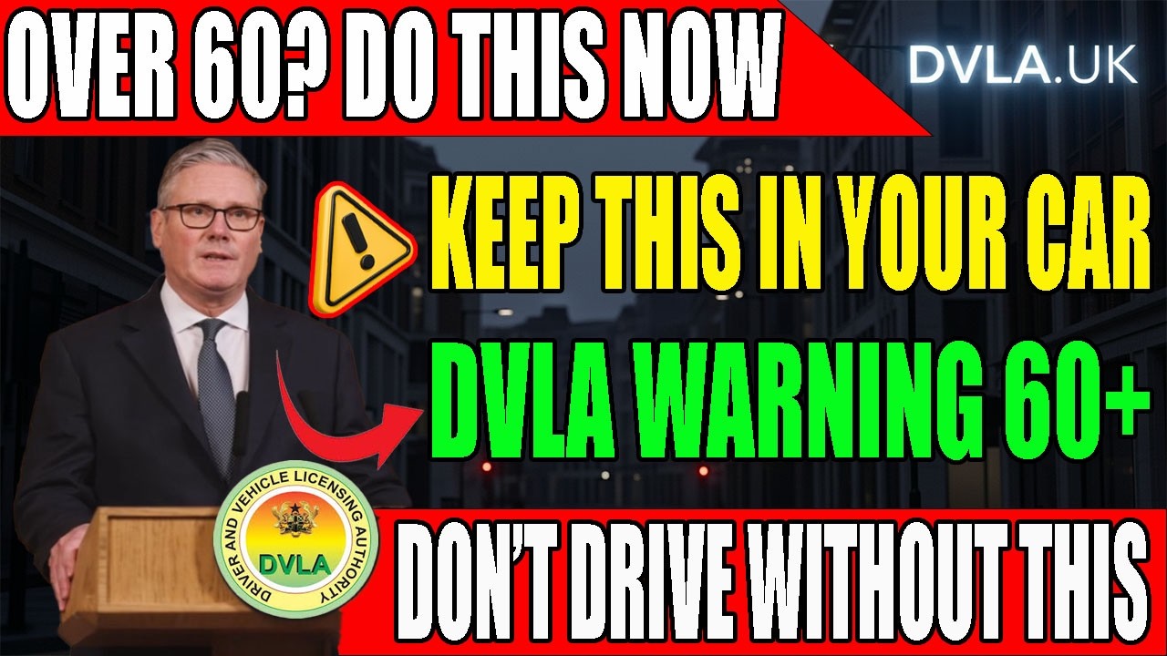 🚨 Предупреждение DVLA для водителей старше 60 лет: предмет, который ДОЛЖЕН быть в машине прямо се...