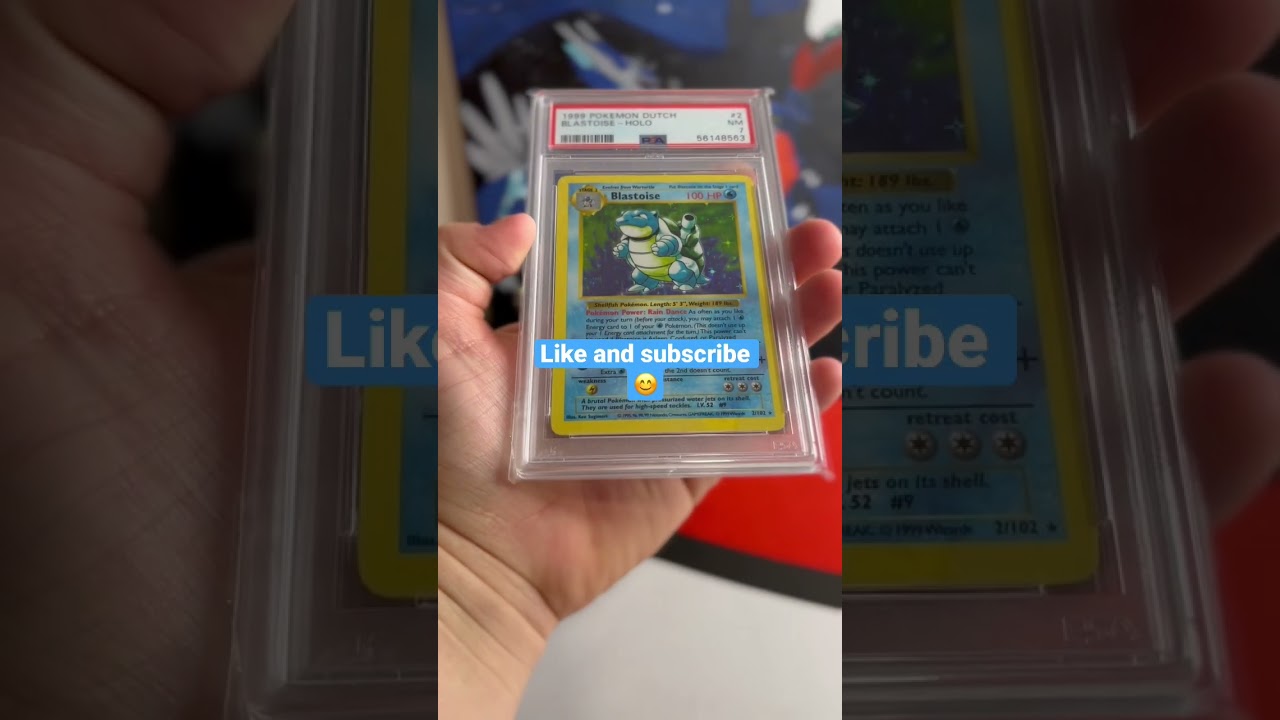 Does this PSA Error make my card more rare!?? 🤔 #pokemon #cards #tcg #vintage #psa #blastoise