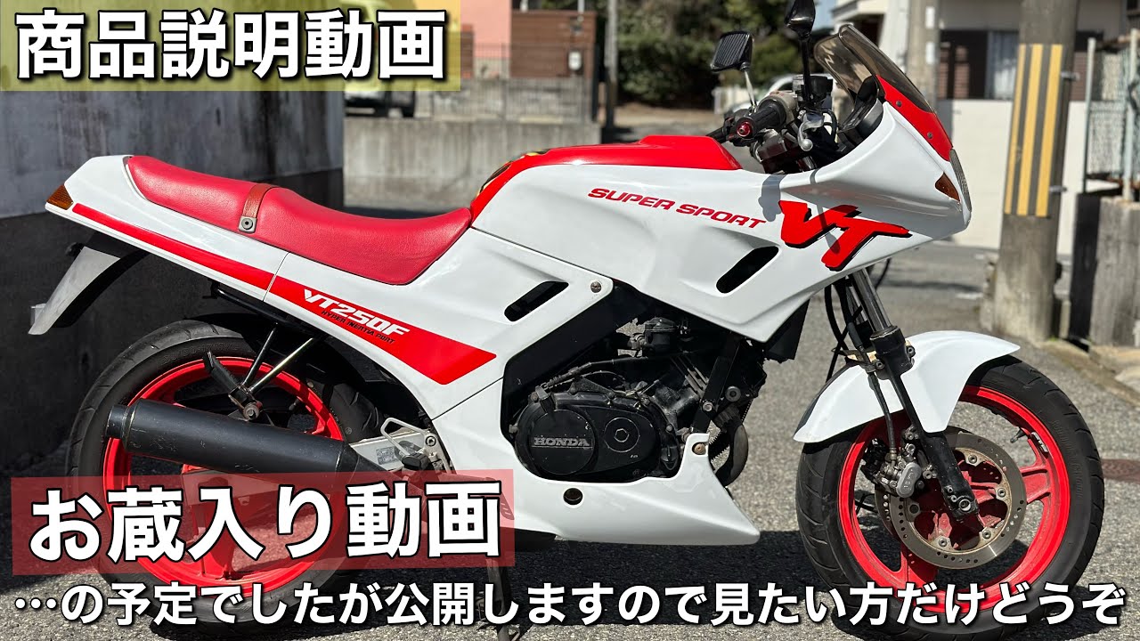 【VT250F】の単なる商品説明動画です