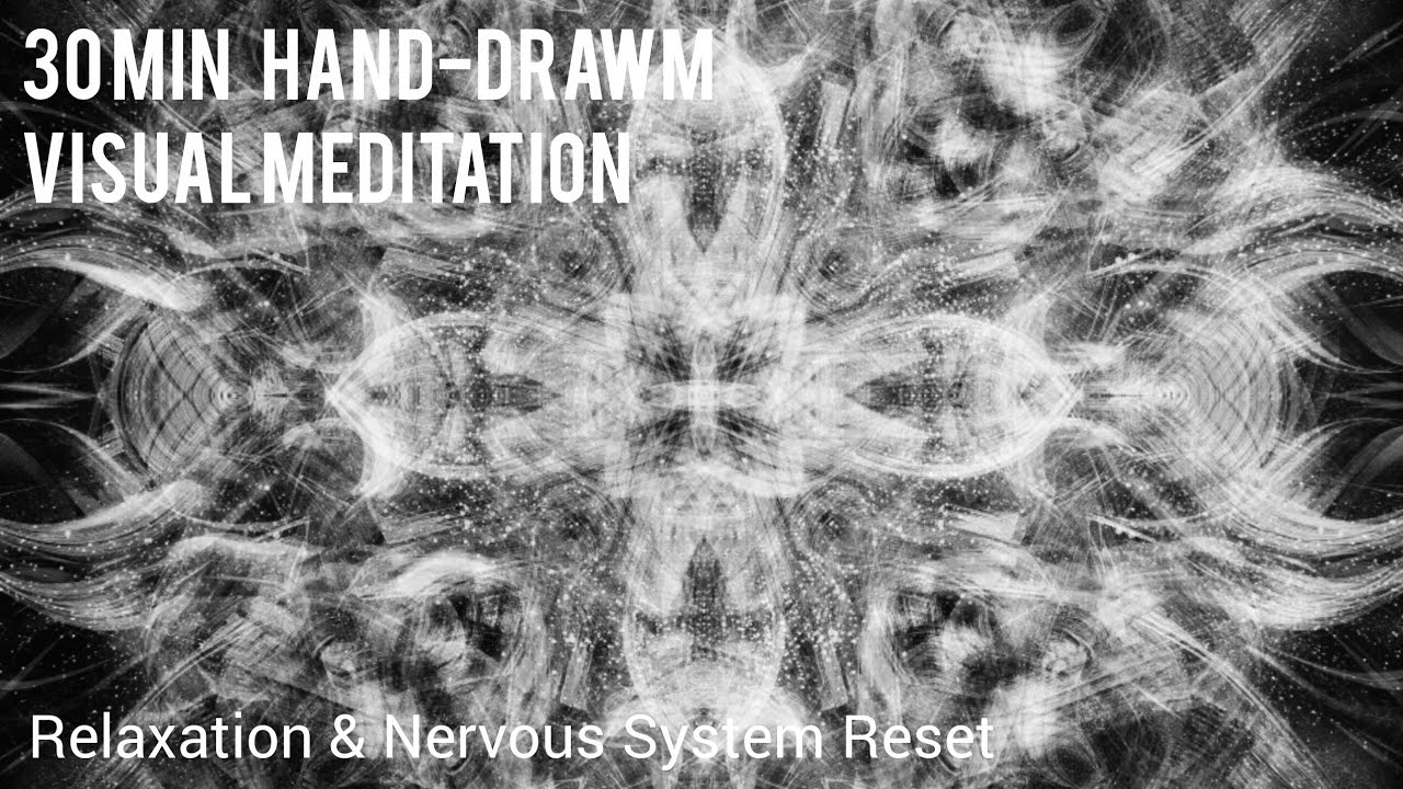30 Min Hand-drawn Visual Meditation  | Calming Abstract Light for Relaxation & Nervous System Reset 