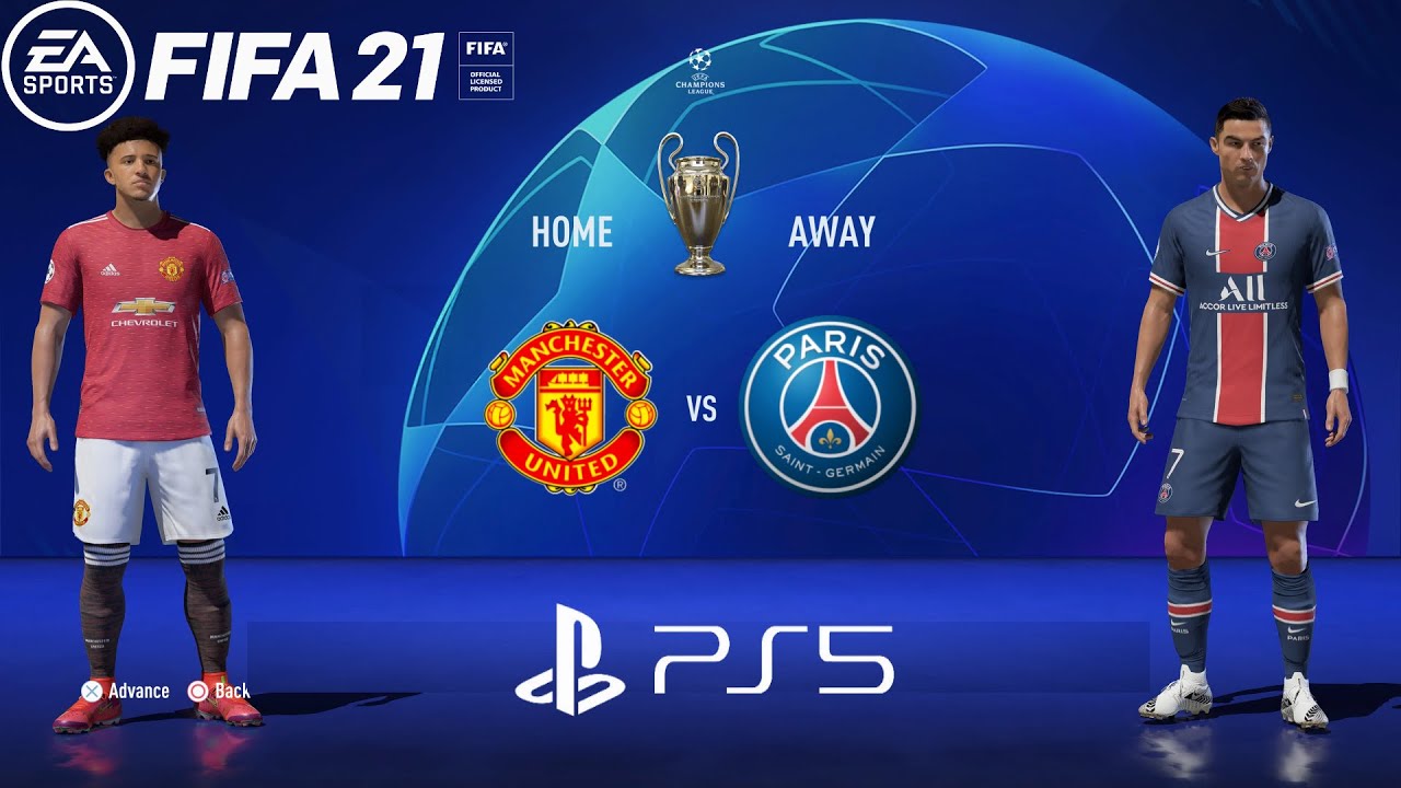 FIFA 21 PS5 | Manchester United Vs PSG | Ft. Ronaldo,Ramos,Sancho | UEFA Champions League Final |