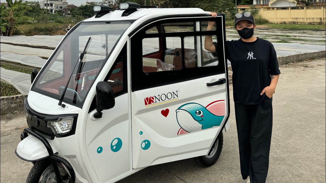 Ô tô điện 3 bánh bản cao cấp chạy hơn 100km 1 lần sạc giá chỉ vài chục triệu đồng lh 0343030304