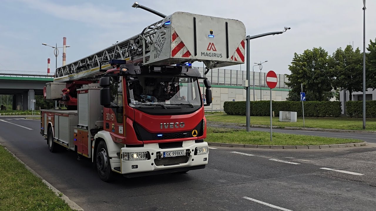 [Martin Horn]   Przejazd Alarmowy 301[S]51 - SD42 Iveco 180-320/Magirus - JRG 1 Katowice