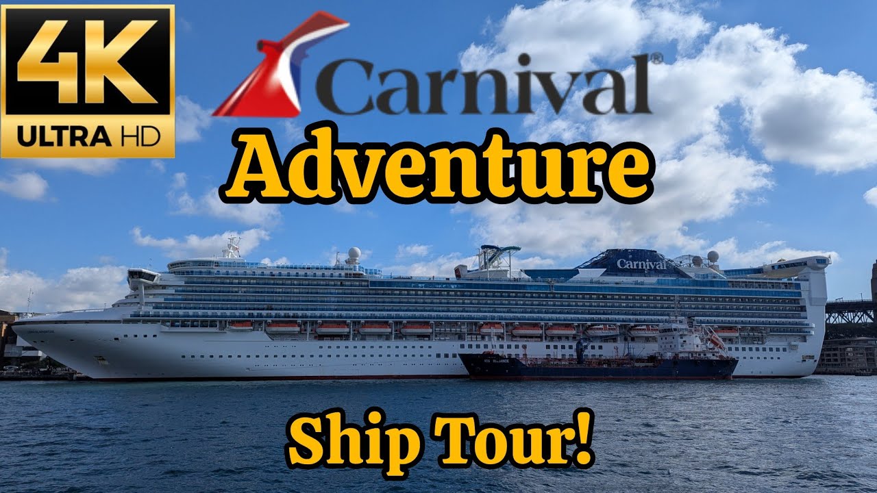 Come Aboard the Carnival Adventure Cruise Ship Full Tour [4K]